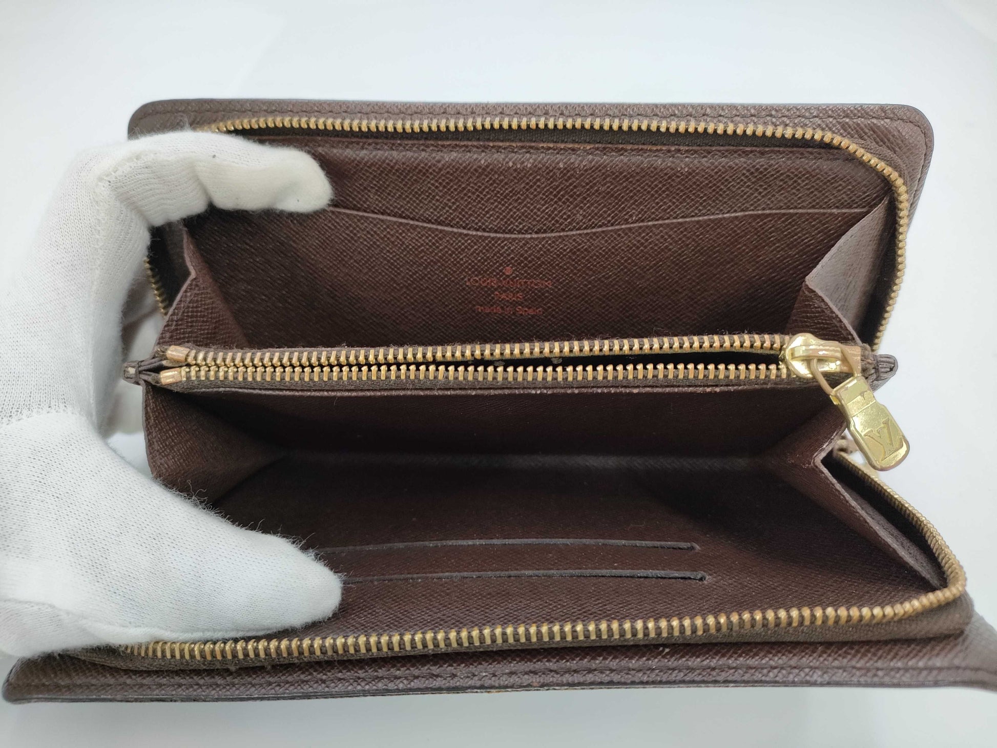 LOUIS VUITTON Damier Porte Monne Zip Wallet