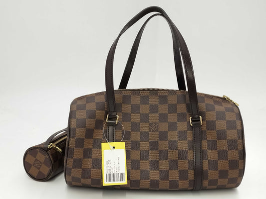 LOUIS VUITTON Damier Papillon/Handbag with Pouch