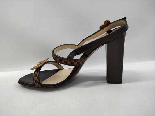LOUIS VUITTON Damier Flower Sandals