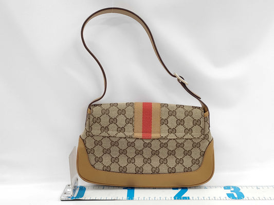 GUCCI GG Canvas Jackie One Shoulder Bag 001/3824