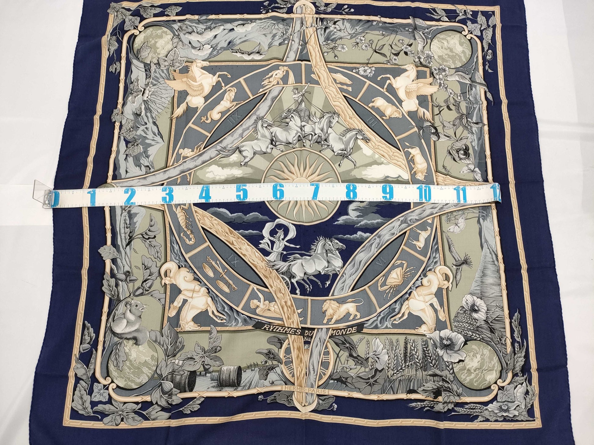 HERMES RYTHMES DU MONDE 140 Large Stole Other Accessories