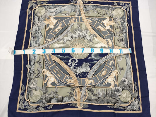 HERMES RYTHMES DU MONDE 140 Large Stole Other Accessories