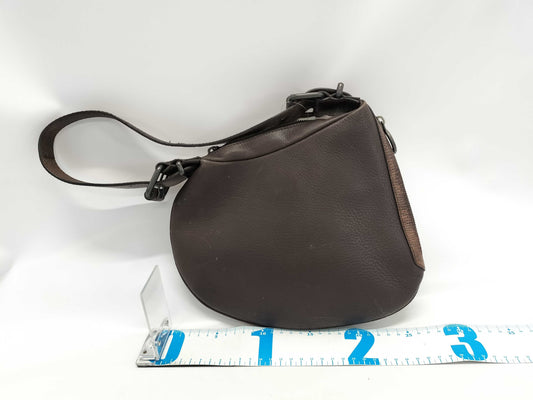 FENDI Vintage Oyster Botanical Embroidered Shoulder Bag