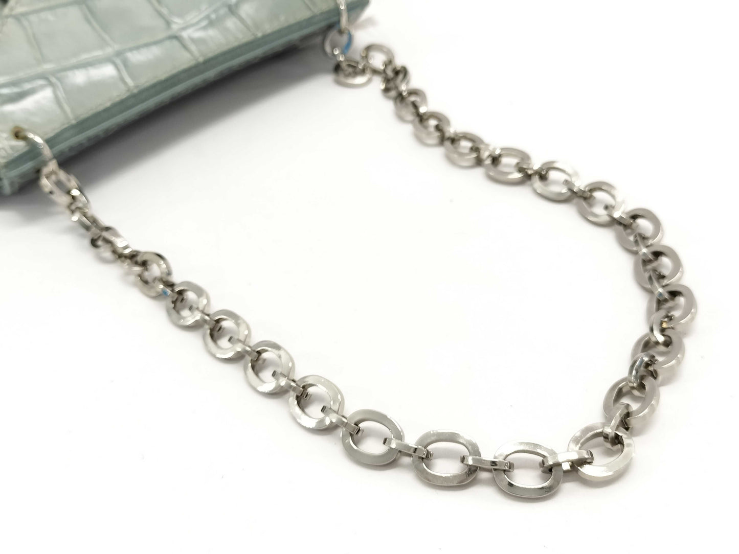 FURLA Crocodile Chain Shoulder Bag