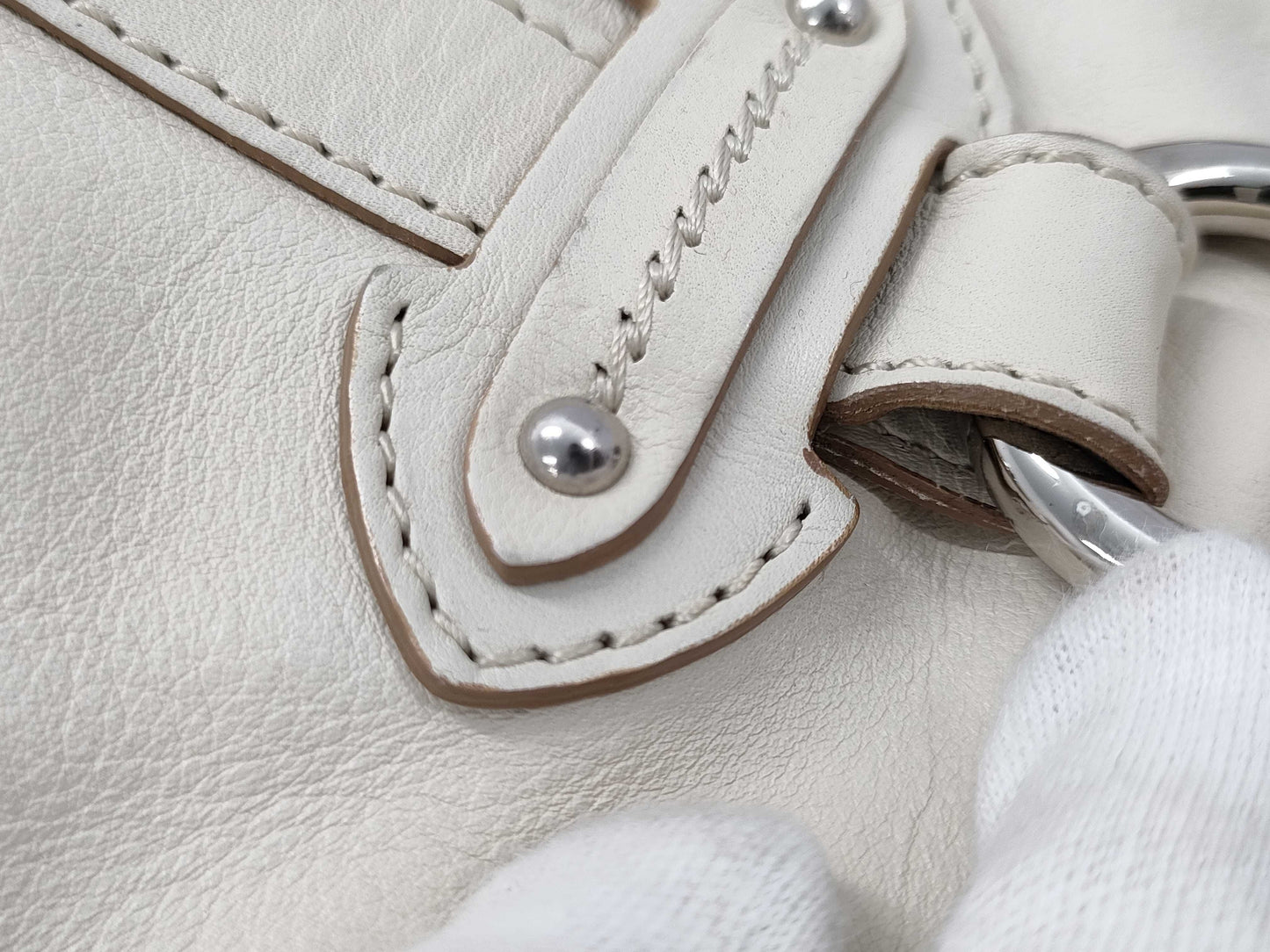 Dior Leather Logo Handbag Tote Bag Handbag