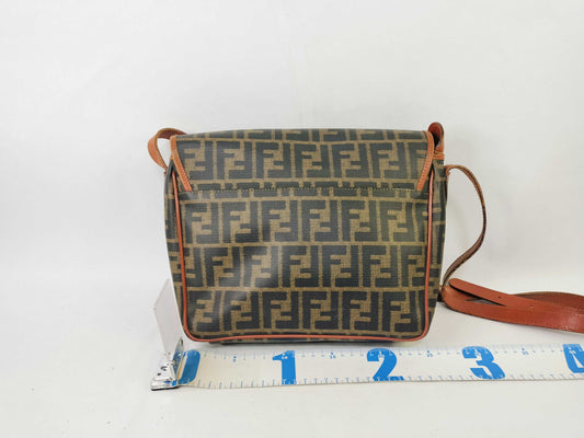 FENDI Zucca pattern PVC messenger bag shoulder bag