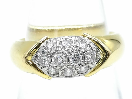Vendome Aoyama D0.30ct K18/Pt900 5.3g Ring