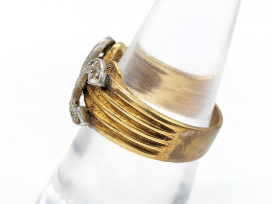 D0.14ct K18/Pt900 5.5g Ring