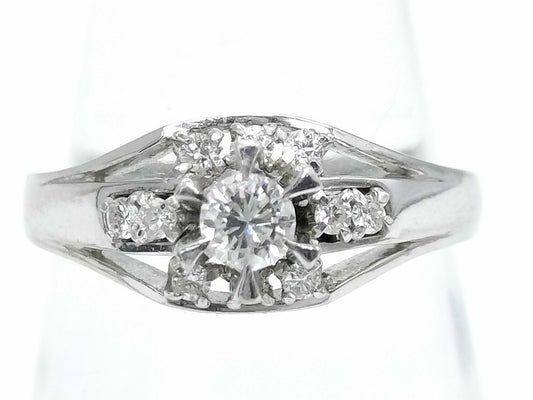 D0.18ct FD0.14ct Pt900 4.8g Ring