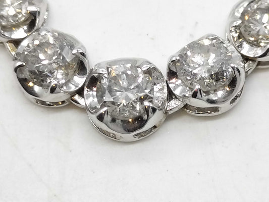 Tennis Necklace D5.00ct K18WG 13.2g Necklace