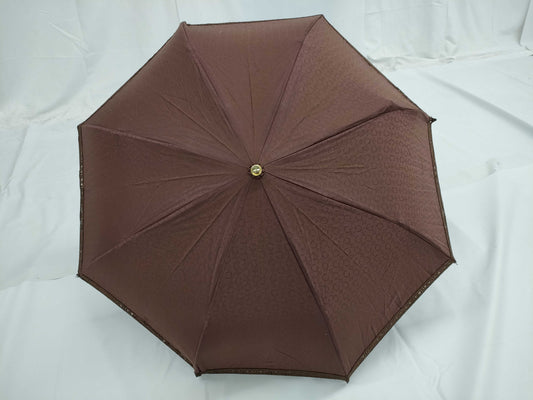 CELINE Celine Folding Umbrella Wood Handle Umbrella Umbrella