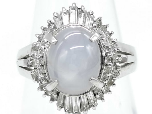 Stainless steel 3.56ct D0.43ct Pt900 7.2g ring