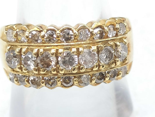 D1.00ct K18 5.2g Ring