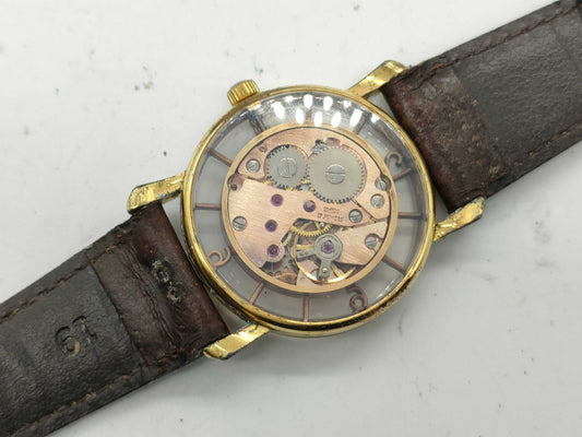 See-through back, manual winding, Oris boys' watch