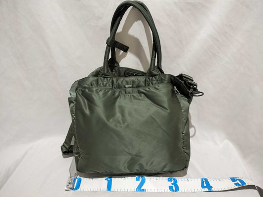 PORTER PORTER Green Nylon Shoulder Bag Handbag