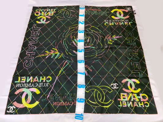 CHANEL Cocomark Flower Scarf