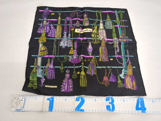 HERMES Carré Petit Carré Passementerie Scarf with Cord