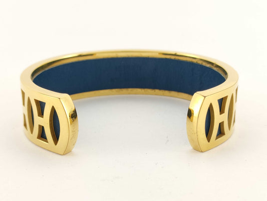 HERMES H logo open bangle bracelet/bangle