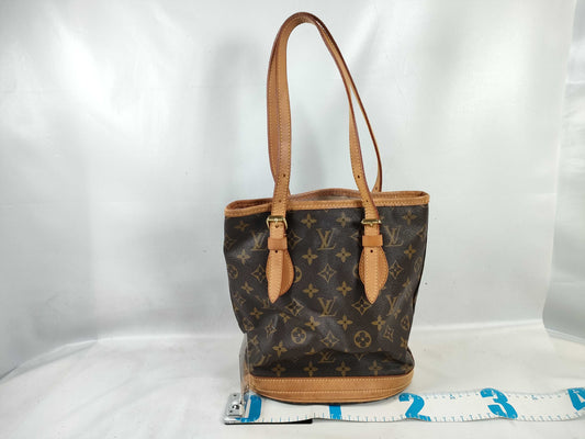 LOUIS VUITTON Monogram M42238 Petit Bucket Tote Bag