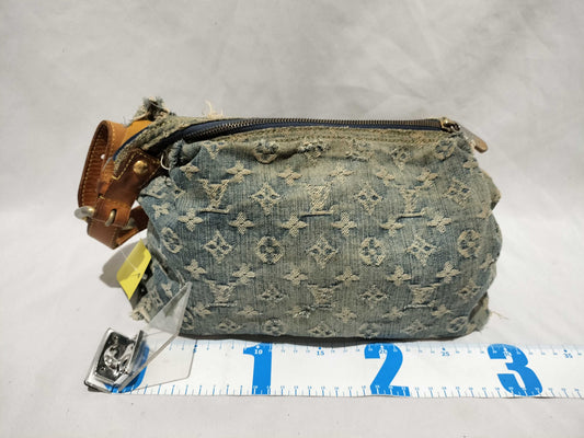 LOUIS VUITTON Monogram Denim Buggy PM Shoulder Bag