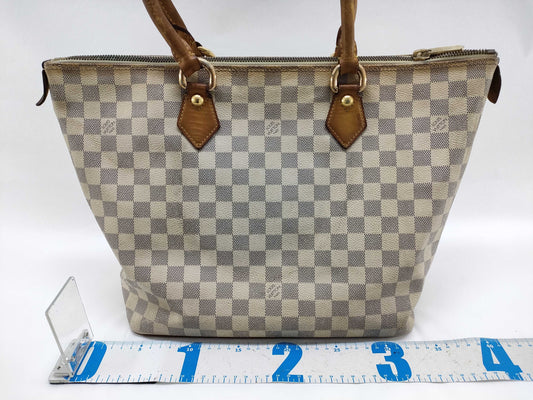 LOUIS VUITTON Damier Azur N51185 Saleya MM Tote Bag