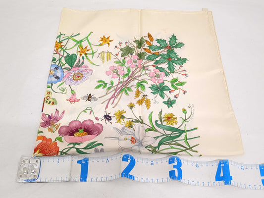 GUCCI Butterfly Botanical Pattern *2 Scarf