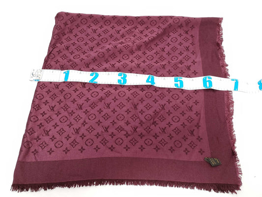 LOUIS VUITTON Monogram Large Shawl Scarf