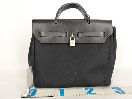 HERMES Airbag Ad Noir Tote Bag