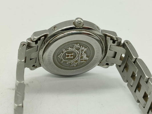 HERMES Clipper CL4.210 2251240 Blue Shell Women's Watch