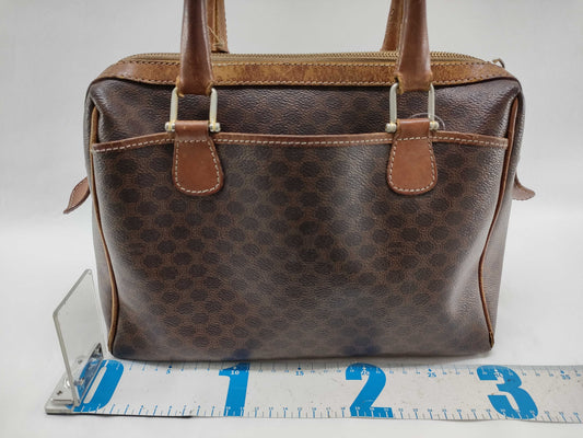 Celine Vintage Boston Handbag with Torn Handle