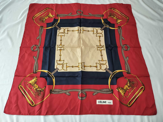 HERMES Carré Forest of Life Celine/Carriage Pattern Scarf