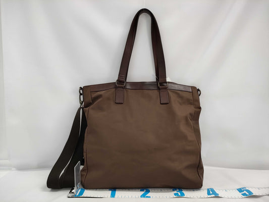 BURBERRY 2WAY Shoulder Bag Partial Leather Tote Bag