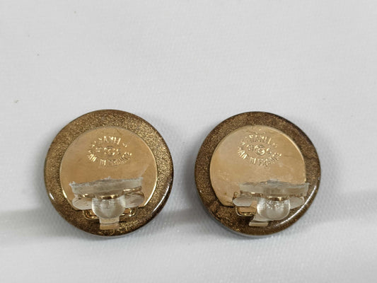 CHANEL 01 C Clover Earrings Earrings