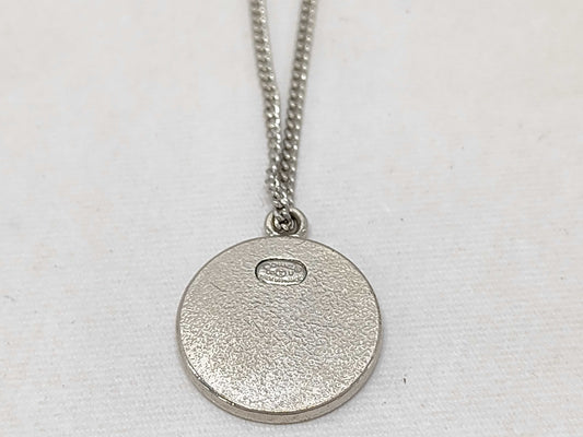 CHANEL 05 V Round Necklace Beige Necklace