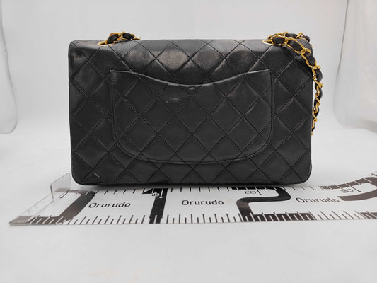 CHANEL Lambskin Matelasse Chain Shoulder Bag with Double Flap, 0 Series