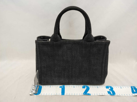 PRADA 1BG439 2WAY Handbag Dark Gray Handbag