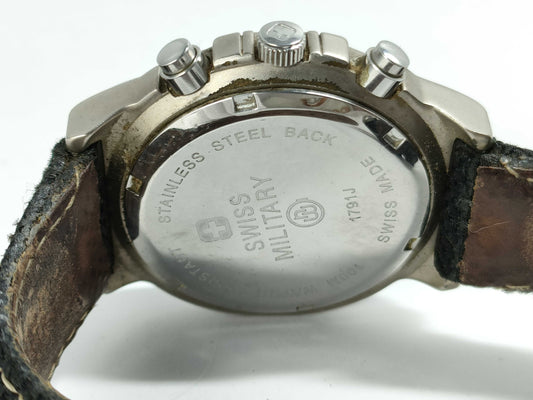 Swiss Military Chronograph Men's Watch, Comes with Box, Replacement Strap, etc., Unused