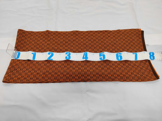 HERMES Orange Logo Scarf