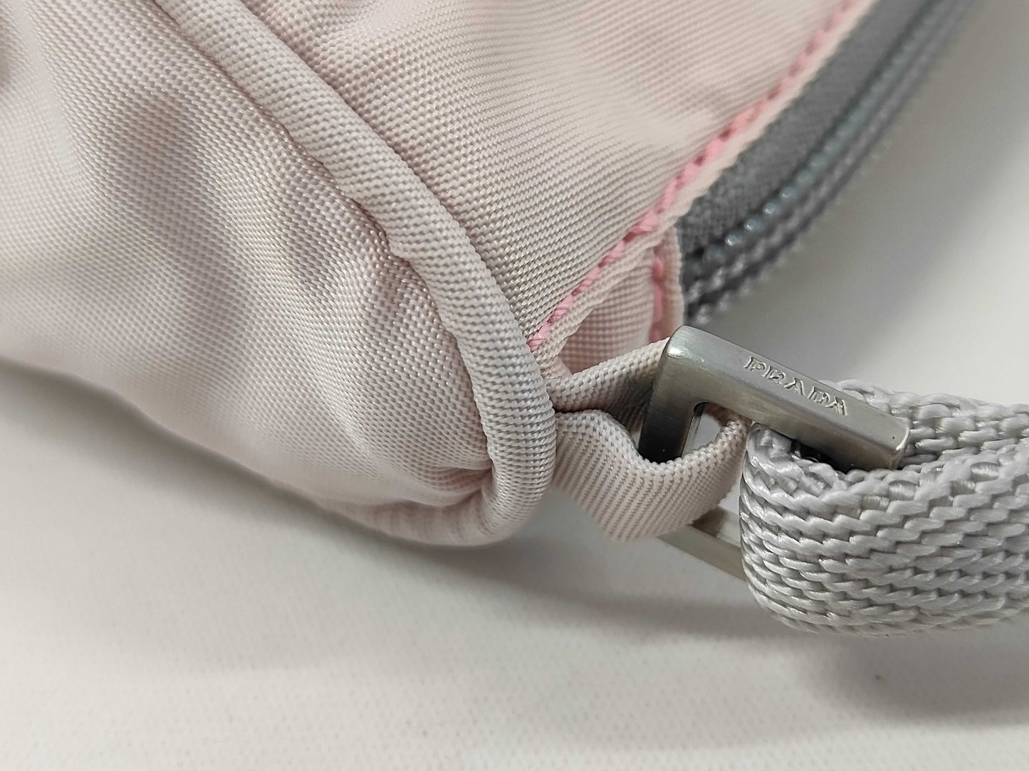 PRADA Nylon Accessory Pouch Pink Handbag