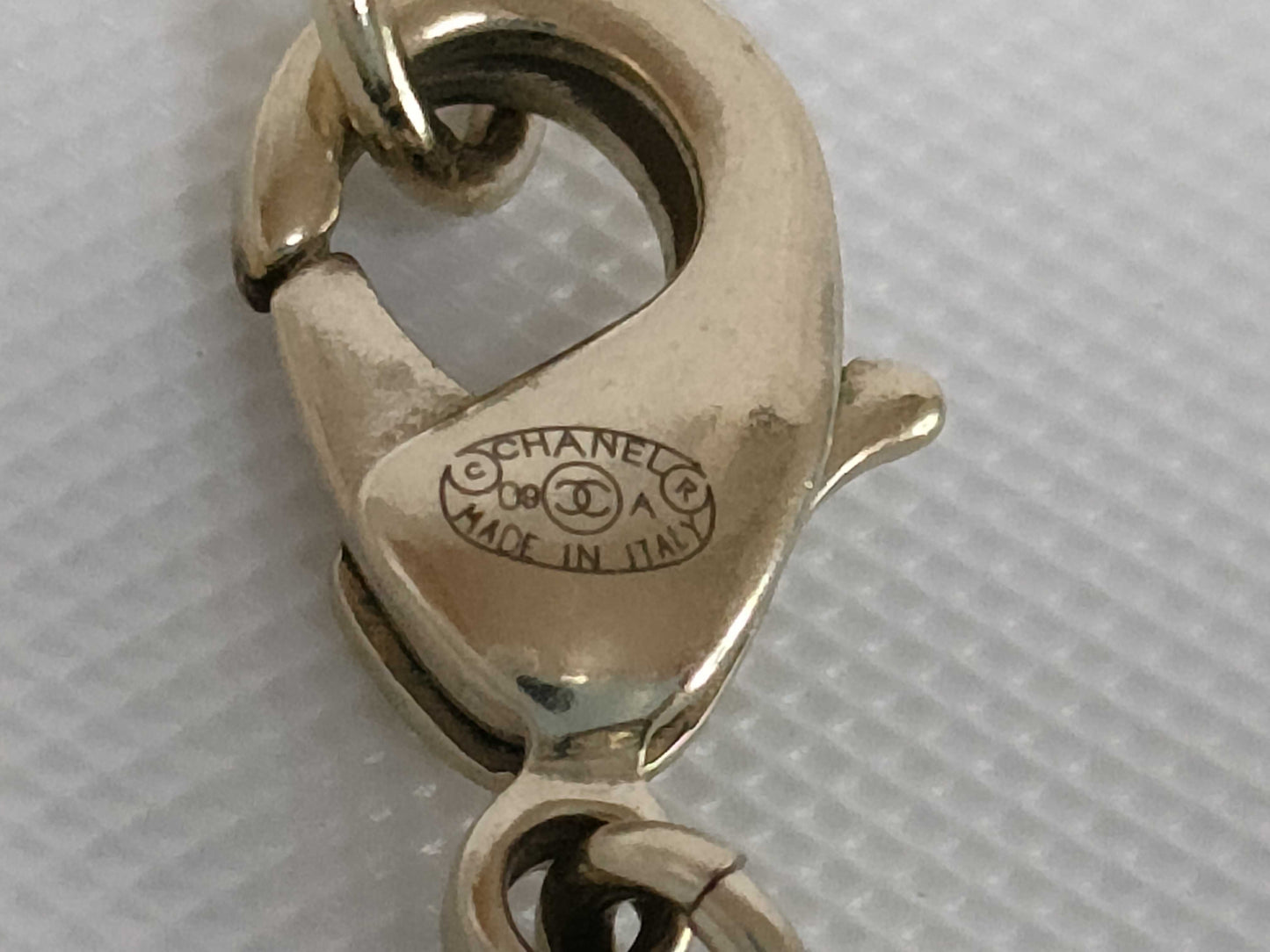 CHANEL Rhinestone Coco Mark 09A Necklace