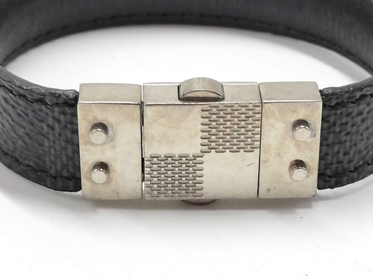 LOUIS VUITTON Damier Graphite Check It Bracelet M6606E Bracelet/Bangle
