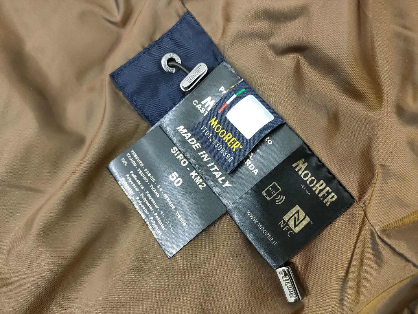 MOORER Down Jacket Navy Size 50 Jacket