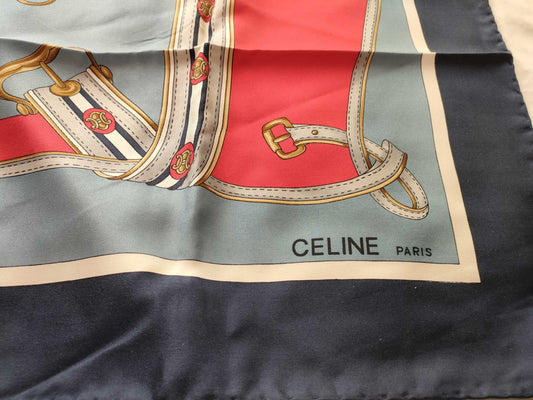 CELINE scarf with tassels