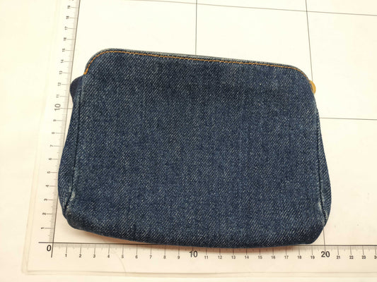 CHANEL denim pouch without seal