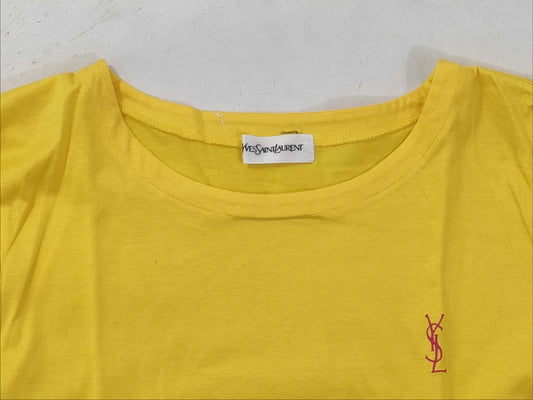 Yves Saint Laurent Tops/YSL Logo/Yellow Tops