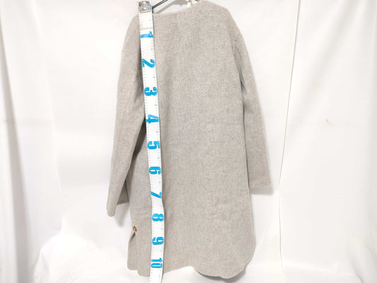 CELINE Current / Collarless Coat / Triomphe Hardware Open Front / Coat