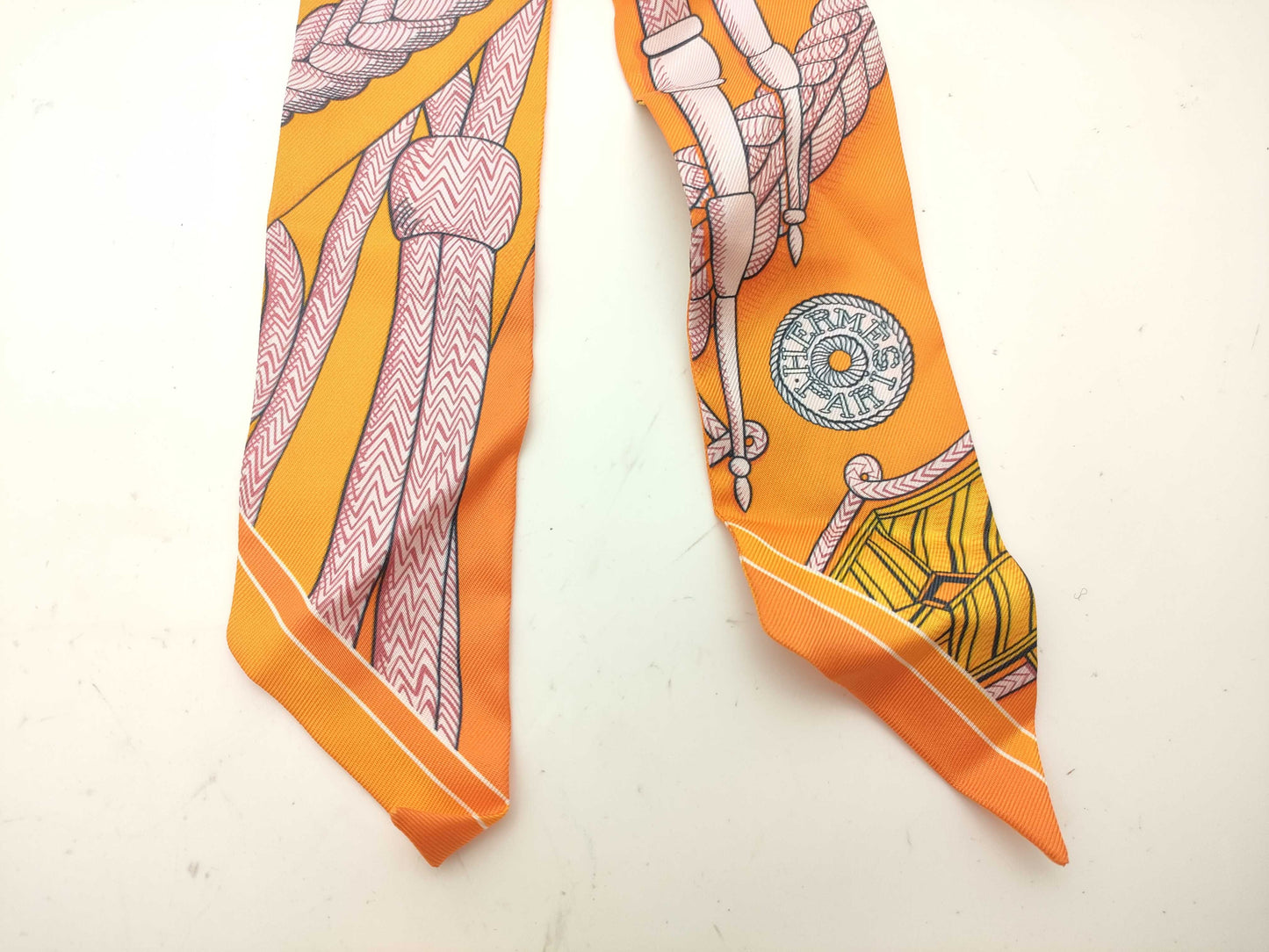 HERMES Twilly scarf with tag