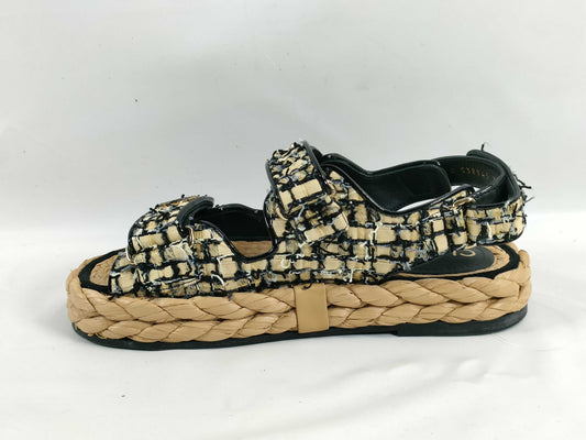 CHANEL Tweed Sandals