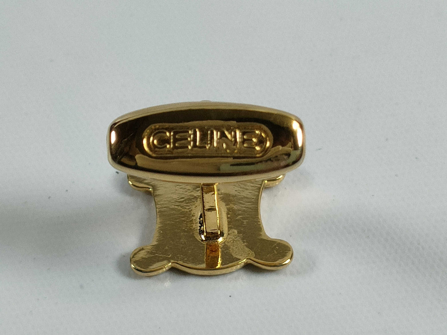 CELINE Macadam Triomphe Cufflinks/Tie Pin Set