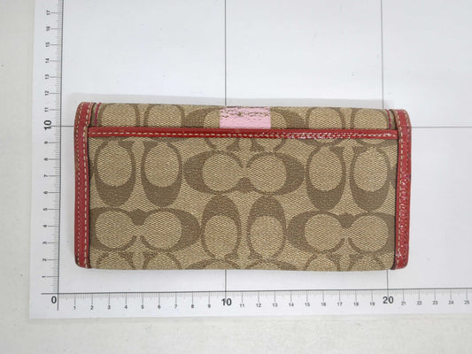 COACH Signature Long Wallet, Bifold Wallet, Pass Case, Pouch, Furla/Long Wallet Set